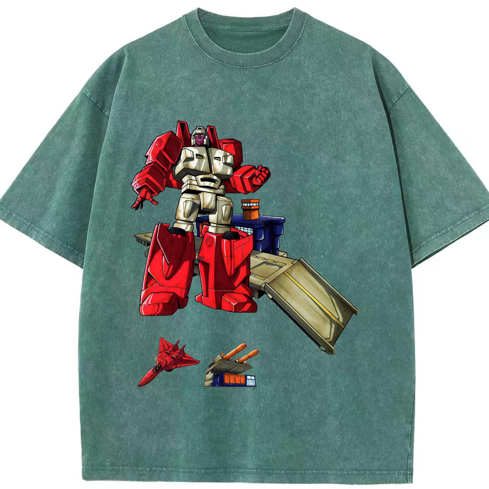 （画像用）  綿100% ヴィンテージ風 半袖Tシャツ（フロントプリント）